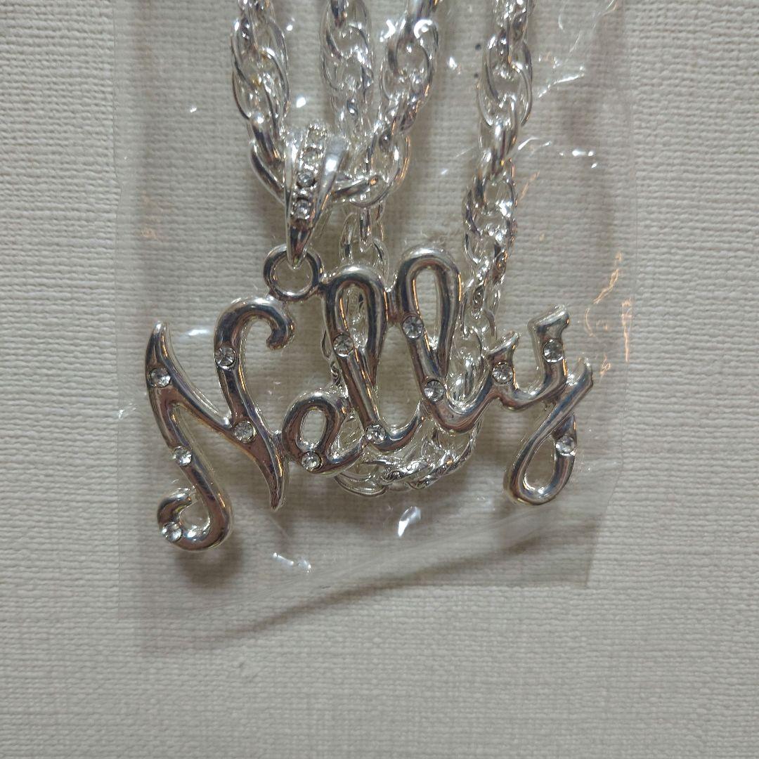 新品☆ Nelly ネックレス ラインストーン シルバー Bboy