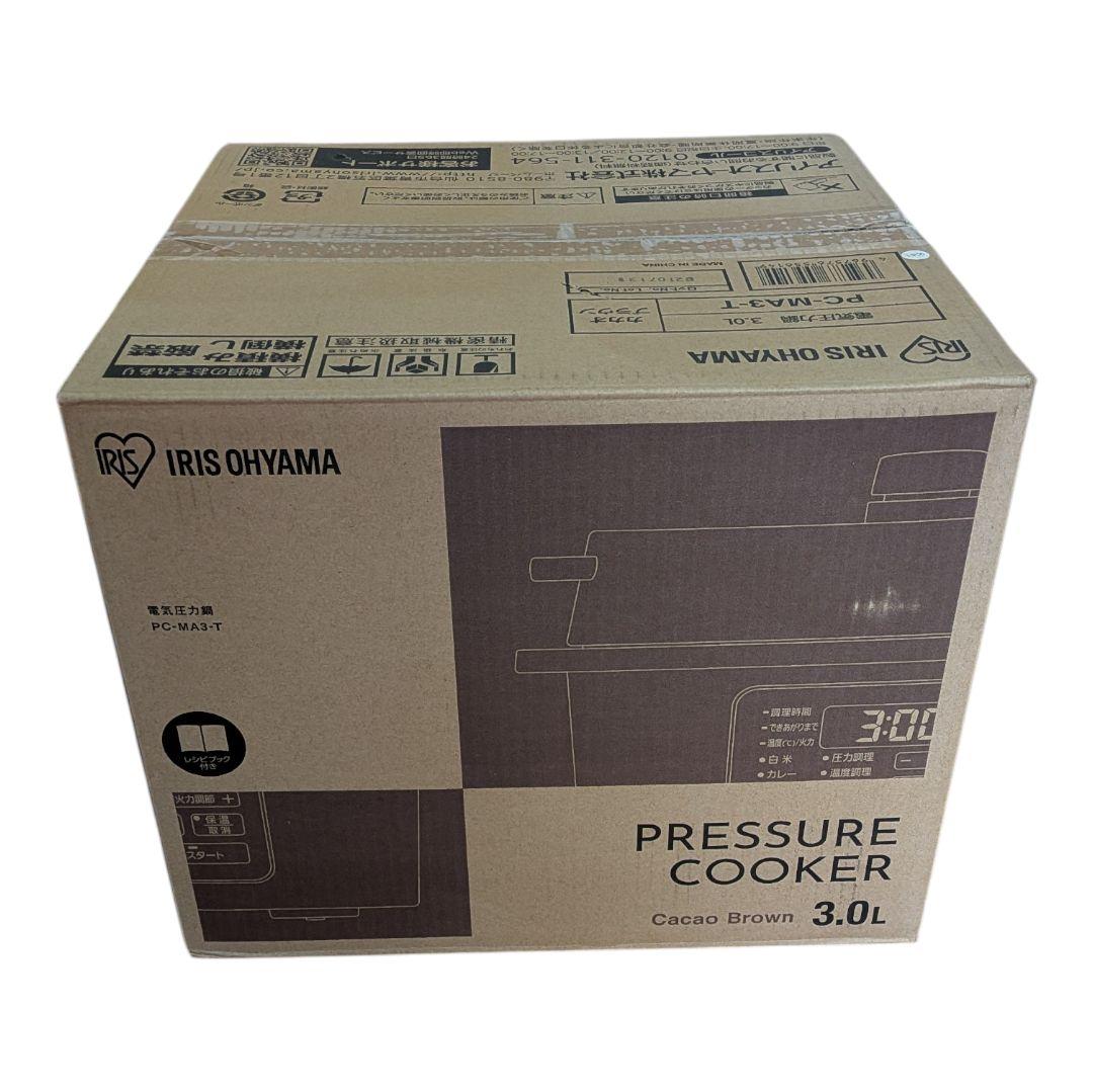 【新品】2021年製 アイリスオーヤマ 電気圧力鍋 PC-MA3-T 3.0L