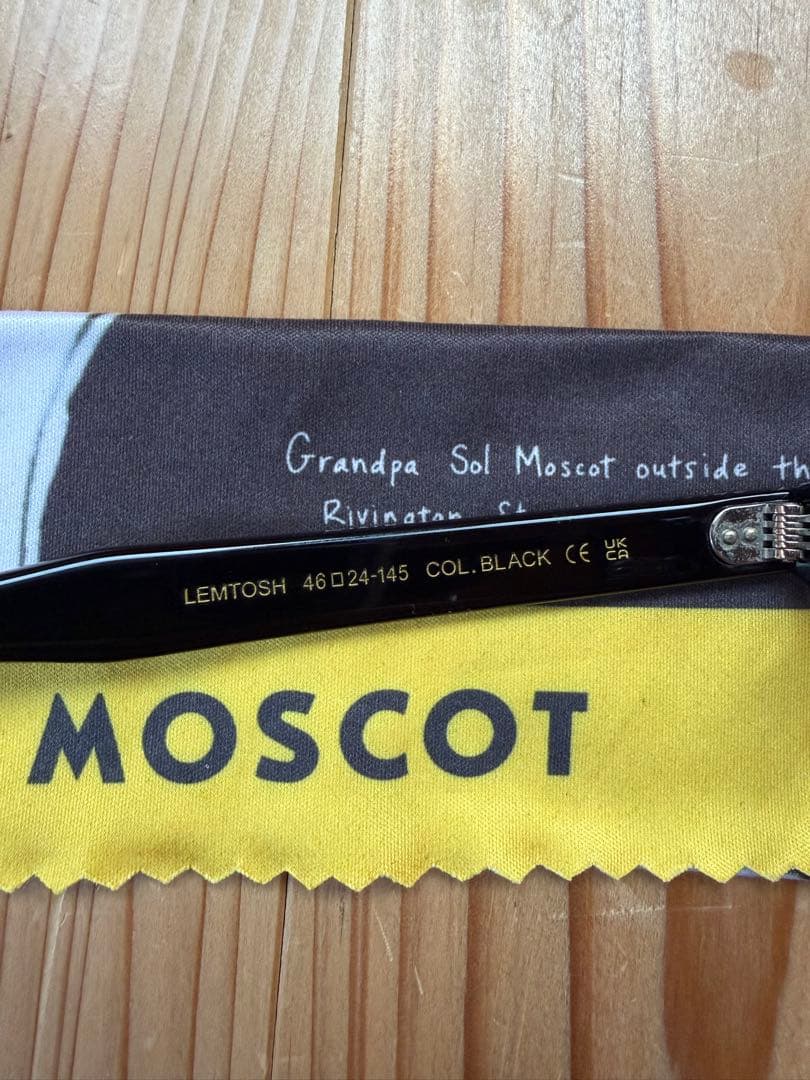 正規品 MOSCOT LEMTOSH 46 グレーレンズ レムトッシュ ＊度入り