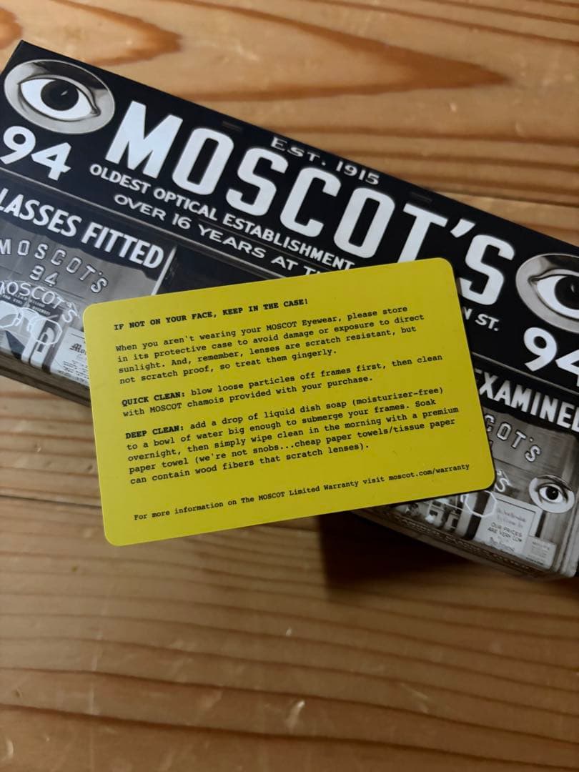 正規品 MOSCOT LEMTOSH 46 グレーレンズ レムトッシュ ＊度入り