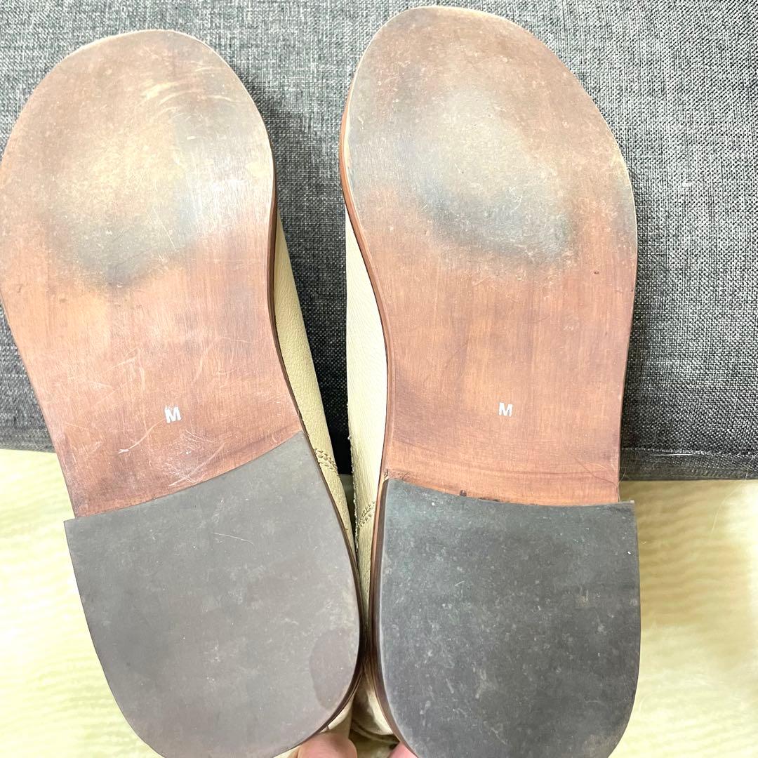 LOISIR ロワズィール エンジニア風ブーツ レザー M ベージュ 本革