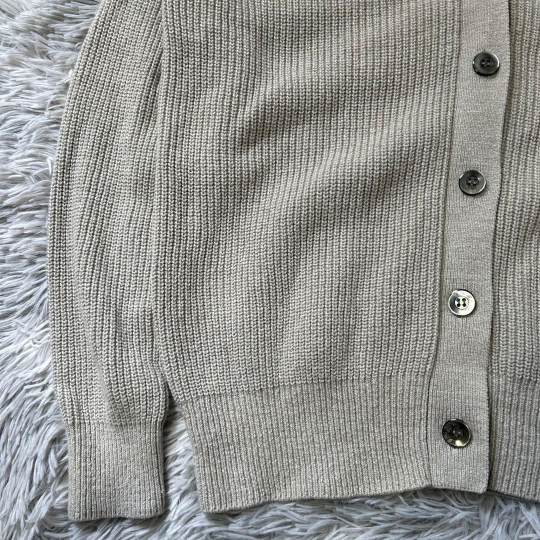 【美品】Chaos スロートニットカーディガン 22AW 片畦編み グレー