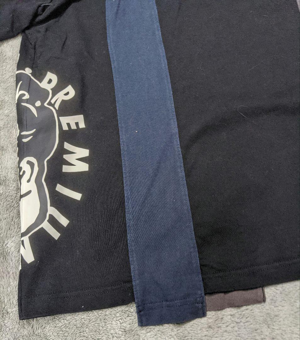 EVISU 　エヴィス　Ｔシャツ　カモメ　黒　ドッキング　大黒　家紋　エビス