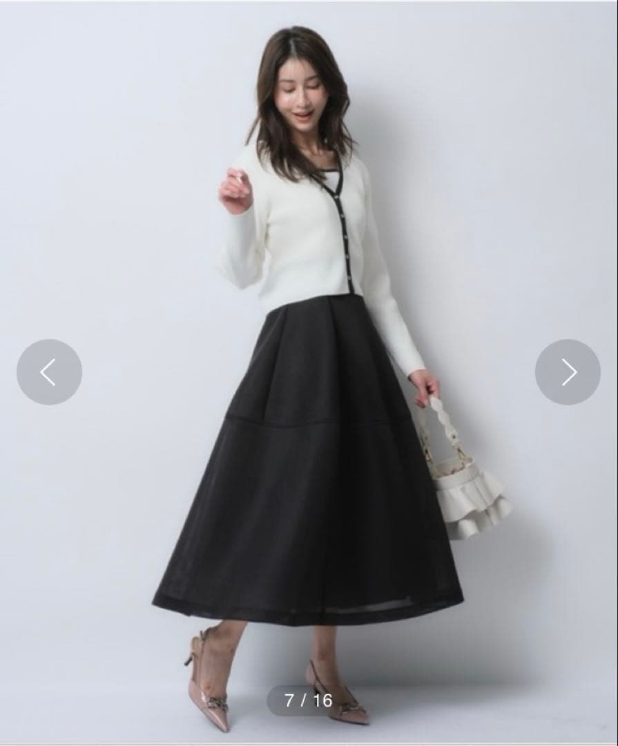 美品 ジャスグリッティー スプリングVカーデアンサンブル