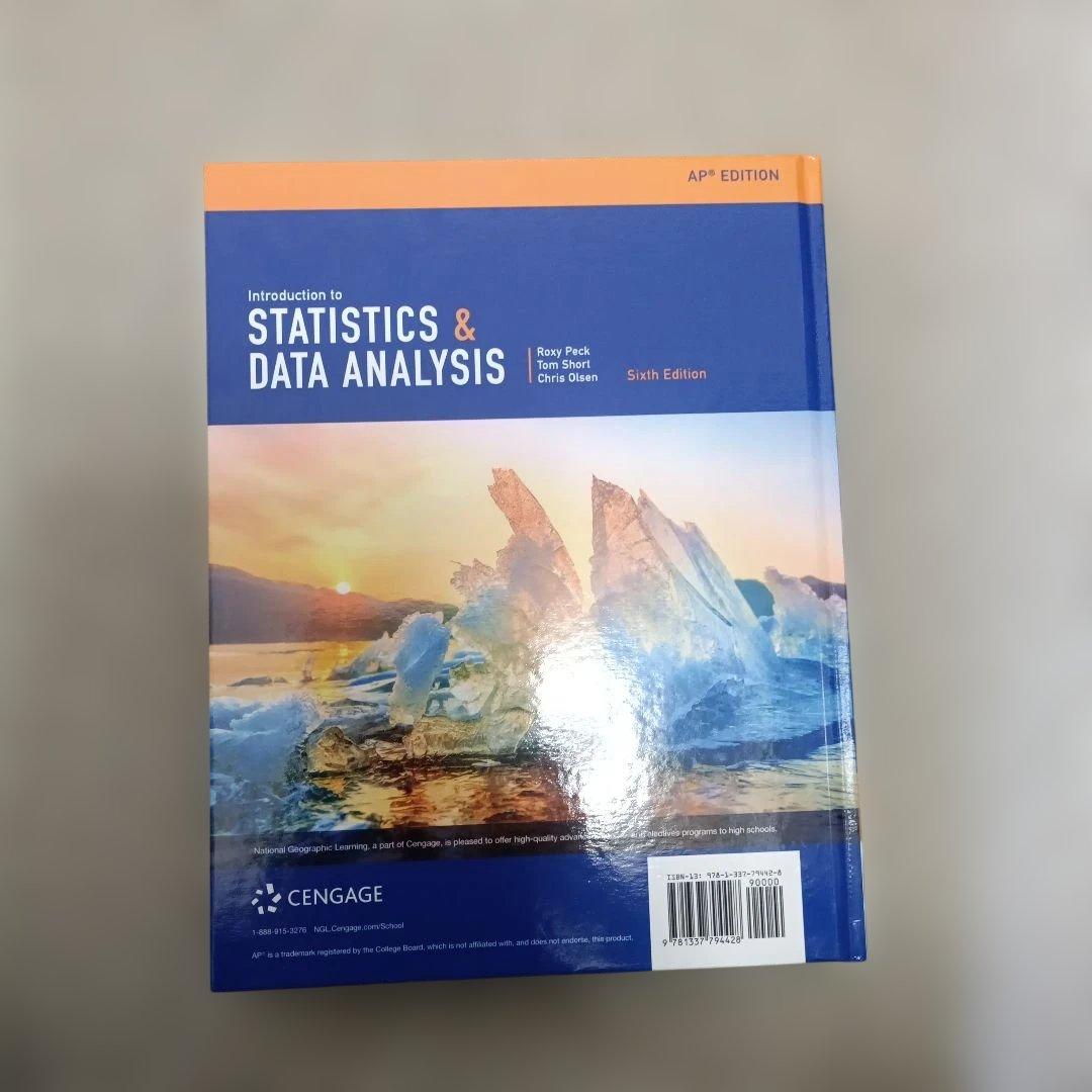 語学・辞書・学習参考書 Statics & Data Analysis AP text book