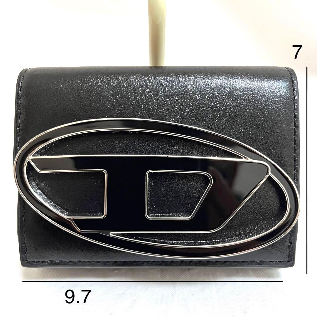 【未使用】DIESEL ディーゼル ブラック 三つ折り財布
