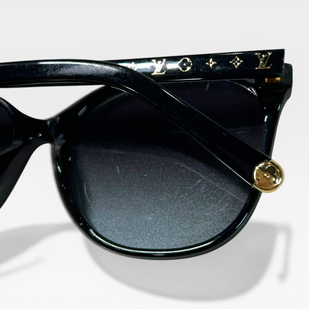 LOUIS VUITTON サングラス モノグラム LVロゴ ブラックゴールド