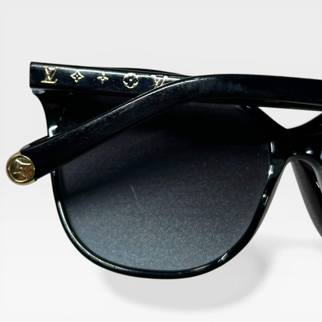 LOUIS VUITTON サングラス モノグラム LVロゴ ブラックゴールド