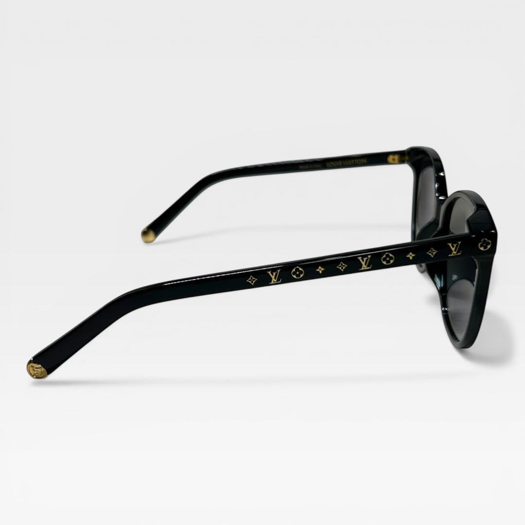 LOUIS VUITTON サングラス モノグラム LVロゴ ブラックゴールド