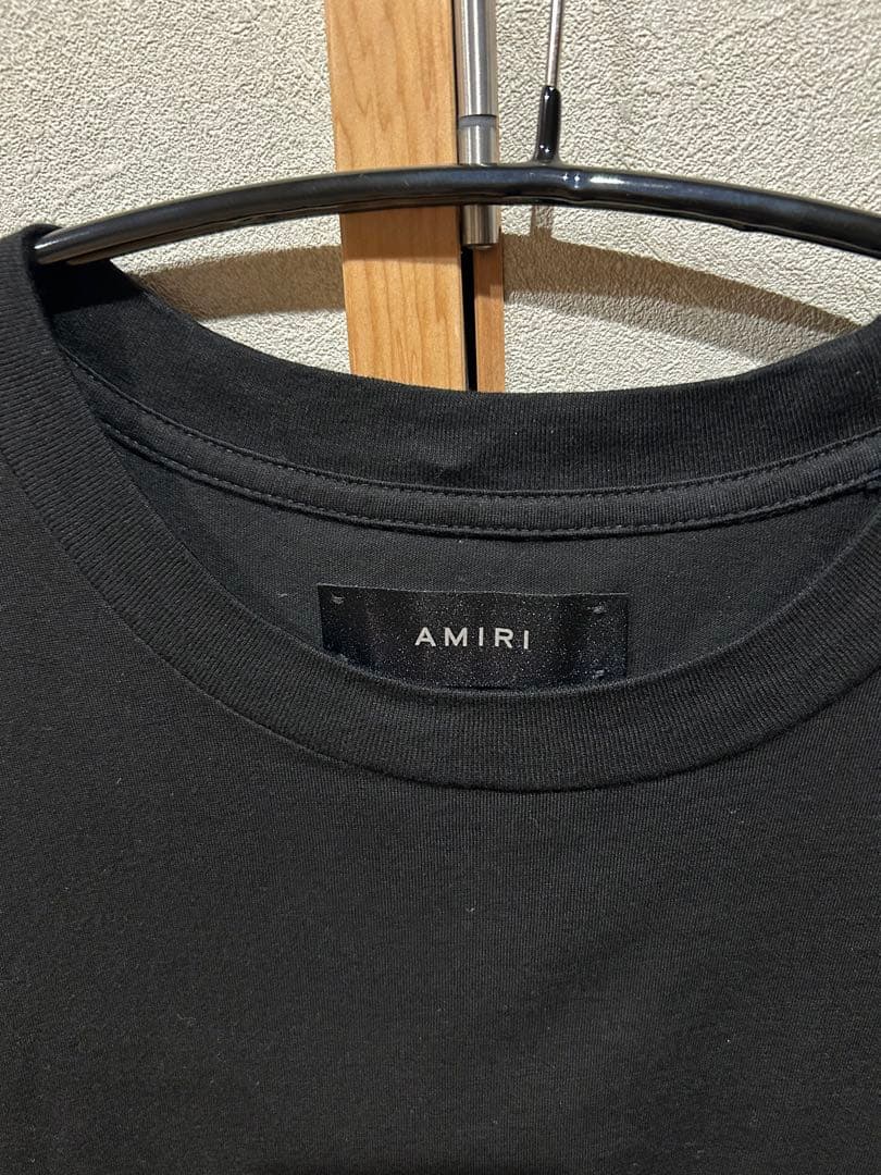 AMIRI アミリ 無地Tシャツ 裾ロゴ