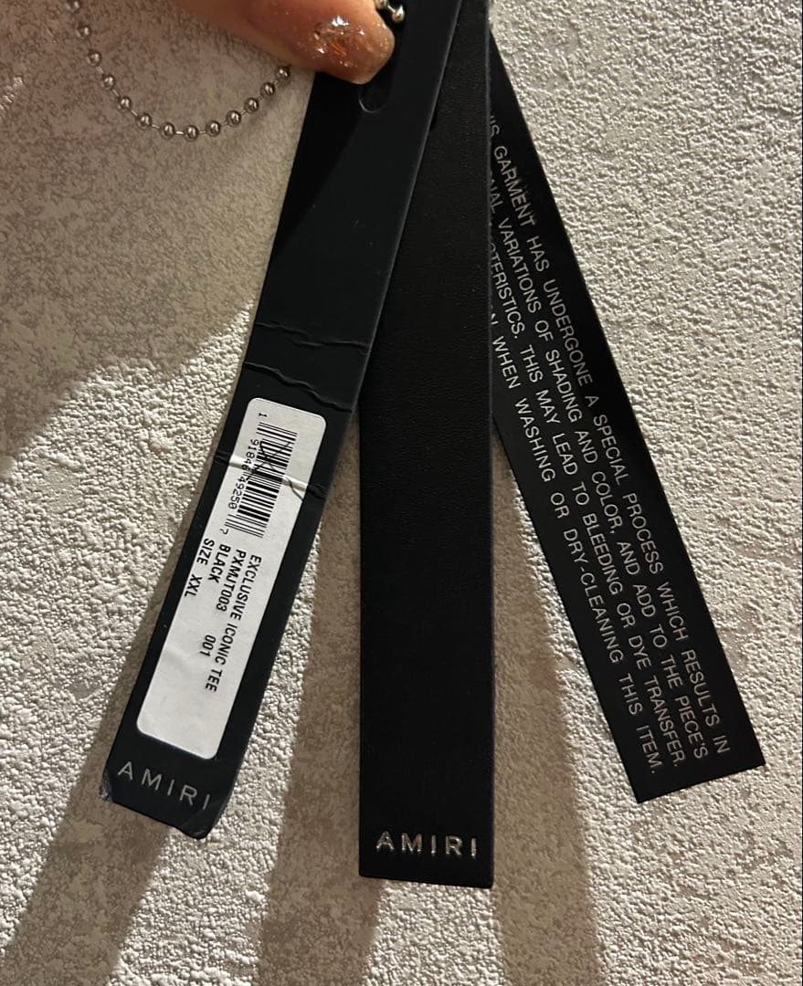 AMIRI アミリ 無地Tシャツ 裾ロゴ