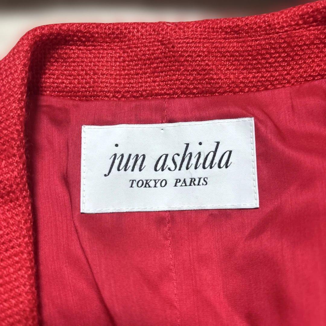 【jun ashida】ジュンアシダ 赤 テーラードジャケット レッド 東京パリ