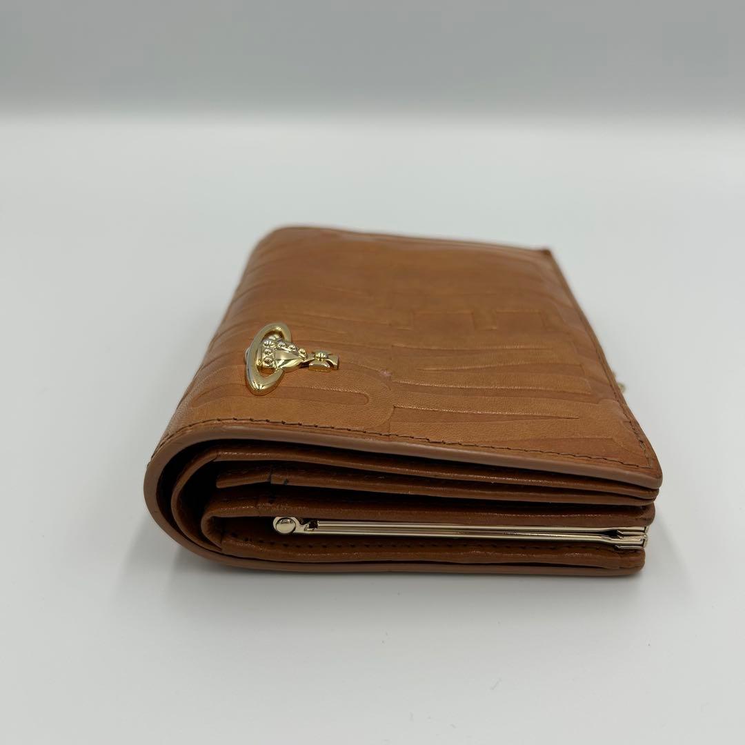 vivienne westwood 二つ折り財布 がま口 エンボス オーブ