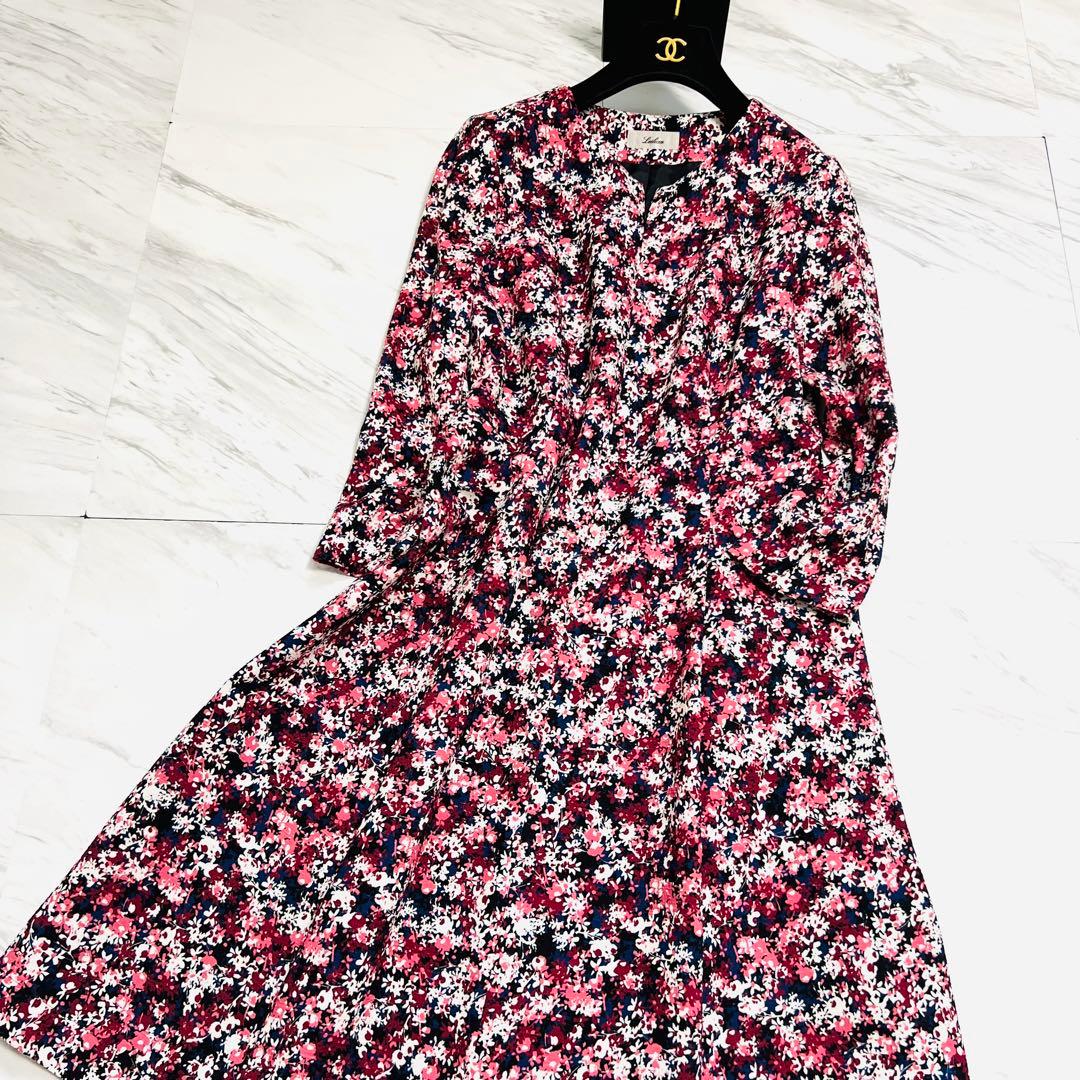 新品同様♡ レリアン Lサイズ 近年モデル 花柄 ロングワンピース 11