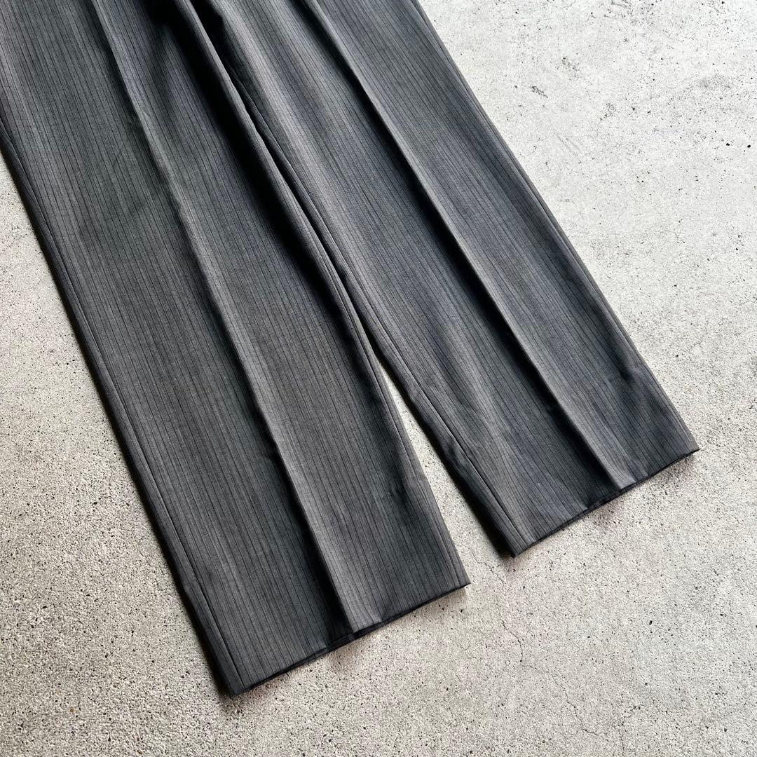 HUGO BOSS グレー ストライプ セットアップ 古着 成人式
