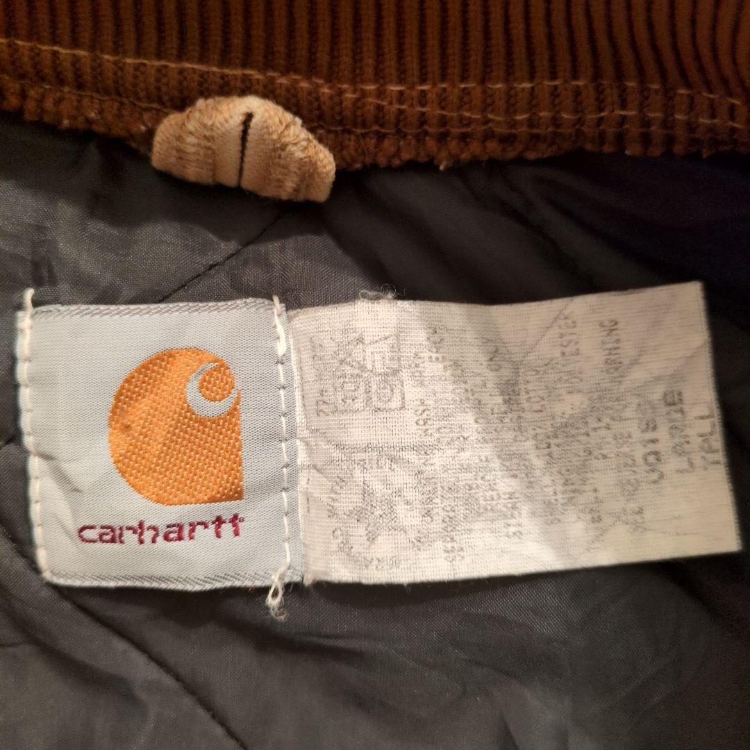 90s 腰ゴム 星タグ Carhartt 米国製 ベスト カーハート ビンテージ