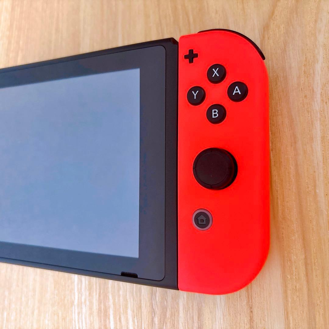 【未使用に近い】 バッテリー強化版 Switch本体 ネオンレッド ネオンブルー