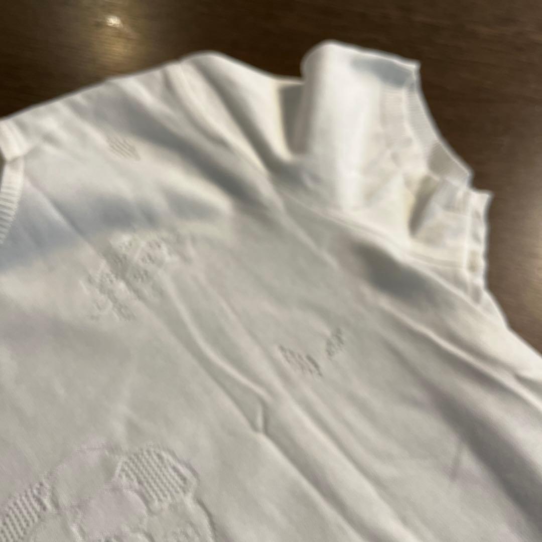 CHANEL ホワイト Tシャツ 花柄刺繍