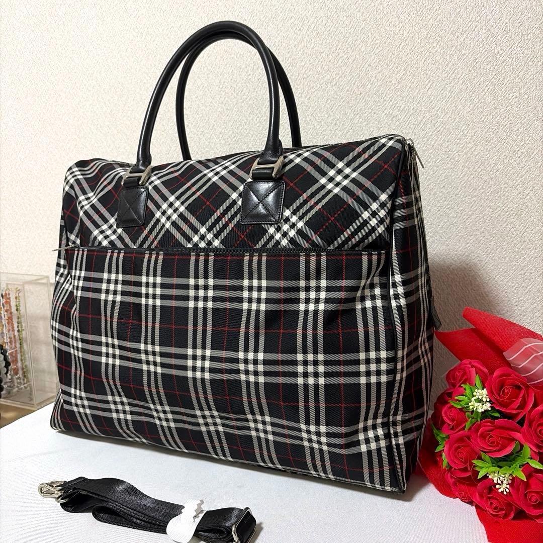 BURBERRY BLUE LABAL 2way ノバチェック ボストンバック