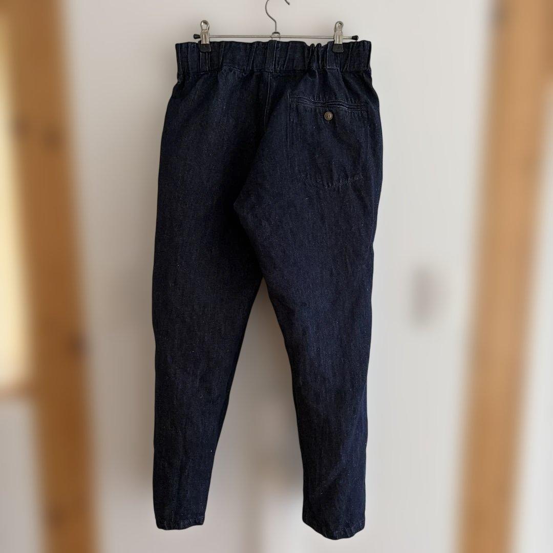 【美品】soi-e（ソワ）コットンリネン デニムパンツ