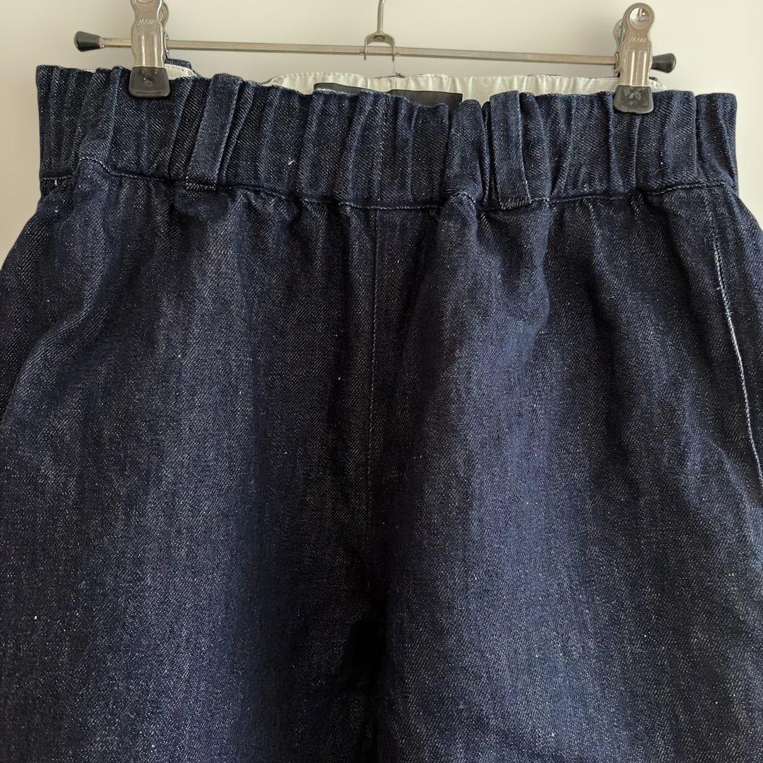 【美品】soi-e（ソワ）コットンリネン デニムパンツ