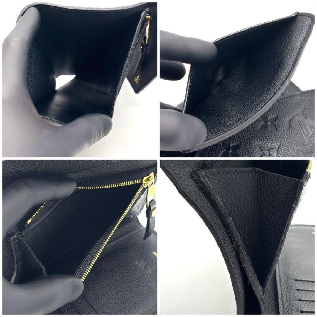 モ*ヌ様 美品✨️ ルイヴィトン　三つ折り財布 モノグラム アンプラント　ブラッ