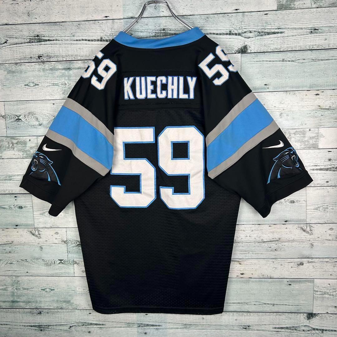 ナイキ NFL 全刺繍 パンサーズ アメフトゲームシャツ L相当 5271