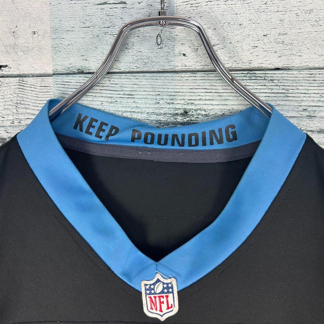 ナイキ NFL 全刺繍 パンサーズ アメフトゲームシャツ L相当 5271