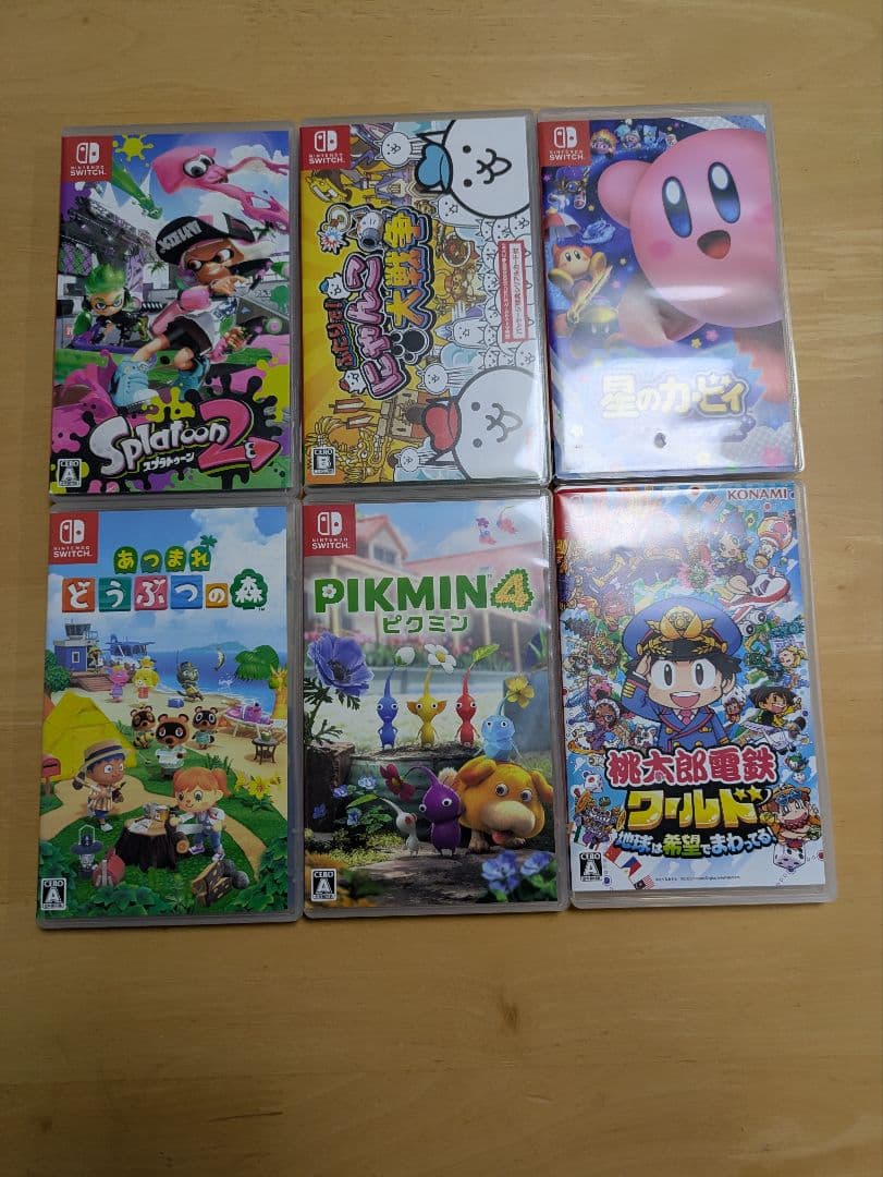 6本売りピクミン4 桃鉄ワールド あつ森 カービィ スプラ2 にゃんこ大戦争