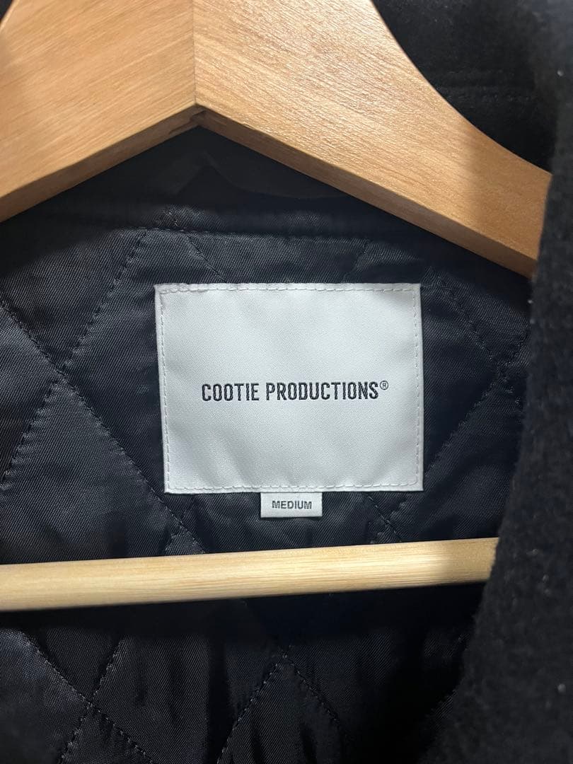 ジャケット・アウター COOTIE Wool Melton Sports Jacket M BLACK