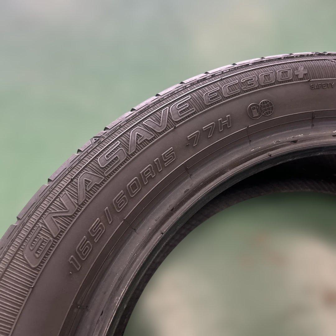 中古タイヤ165/60R15ダンロップ　ハスラー、キャスト、デリカミニなどに