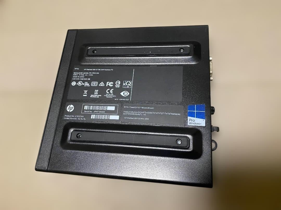 s*w様 HP EliteDesk 800 G2 DM SSD256GB メモリ