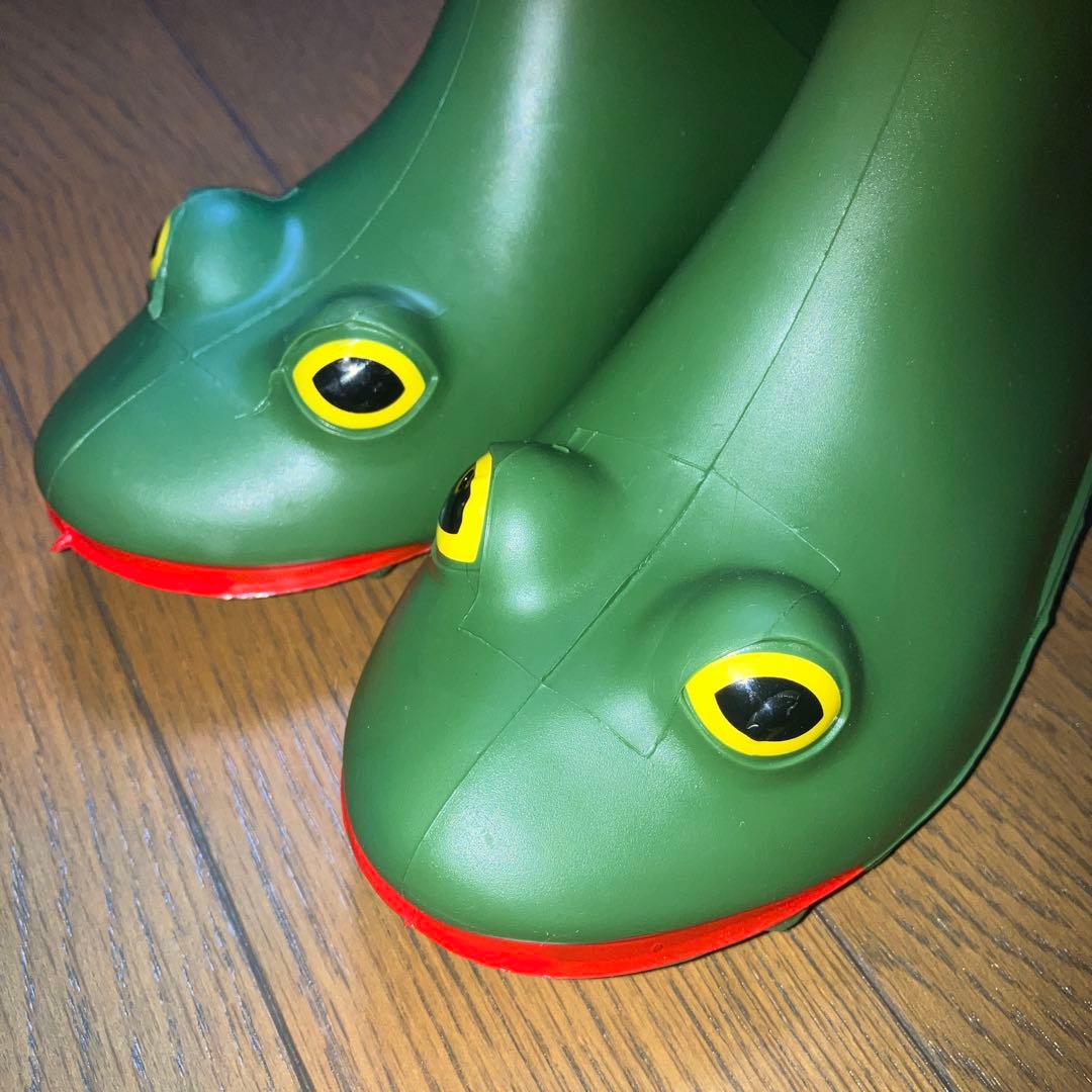 新品 Wellipets ウェリペッツ 廃盤 カエル レインブーツ 18.5cm