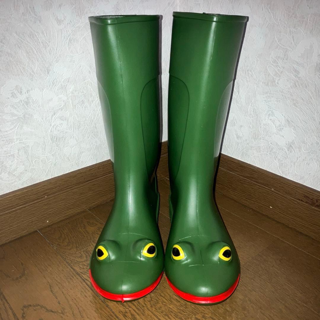新品 Wellipets ウェリペッツ 廃盤 カエル レインブーツ 18.5cm
