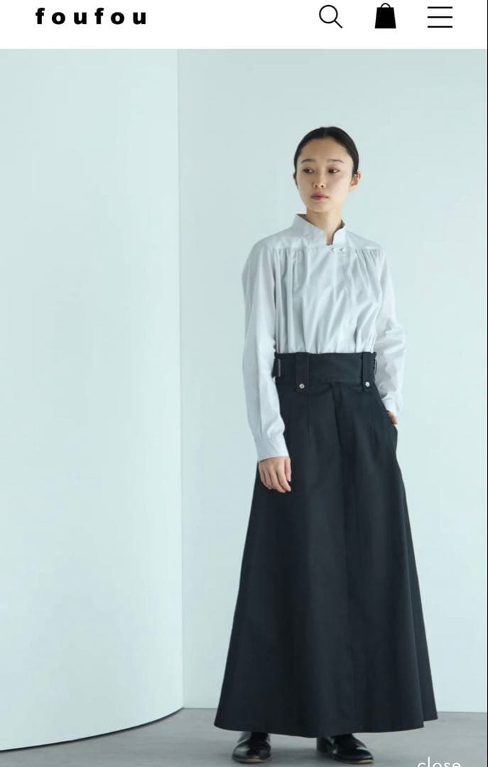 foufou ザミュージアムスカート　museum skirt