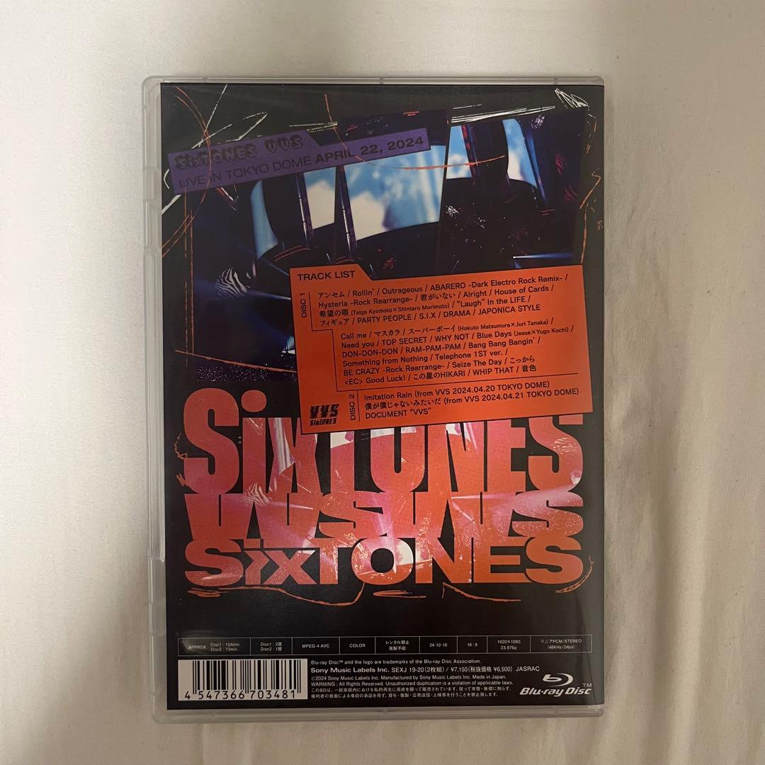 SixTONES TONEIMPACT 慣声の法則 VVS ライブDVD