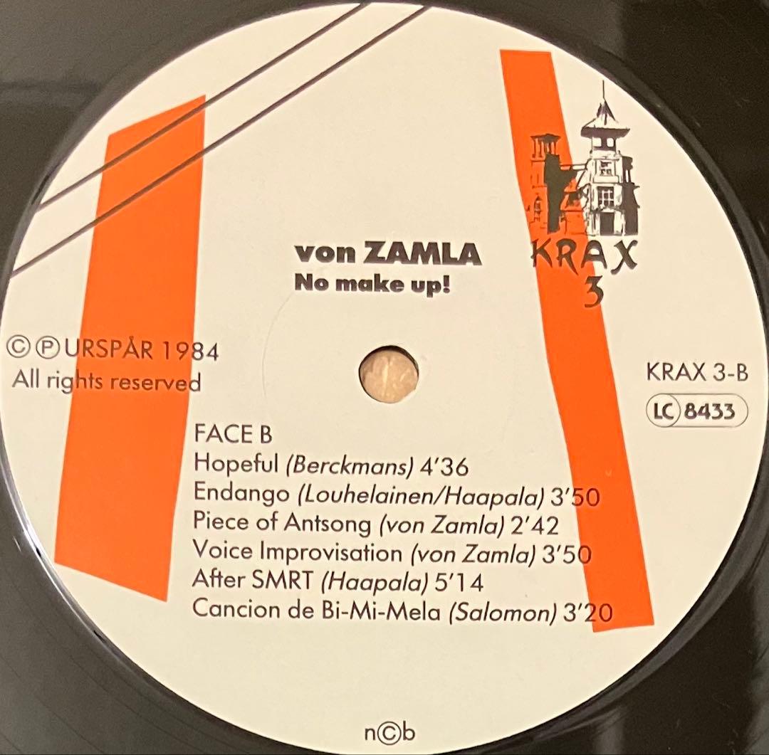 Von Zamla - No Make Up! プログレ アヴァンギャルド