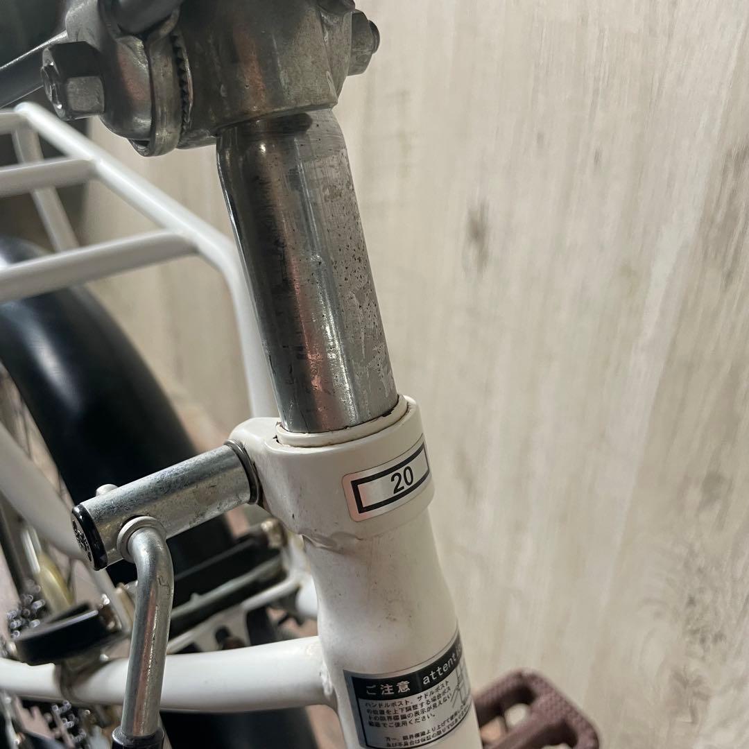 防災サイクル AERO 20型 折りたたみ自転車 6段変速 LEDオートライト付