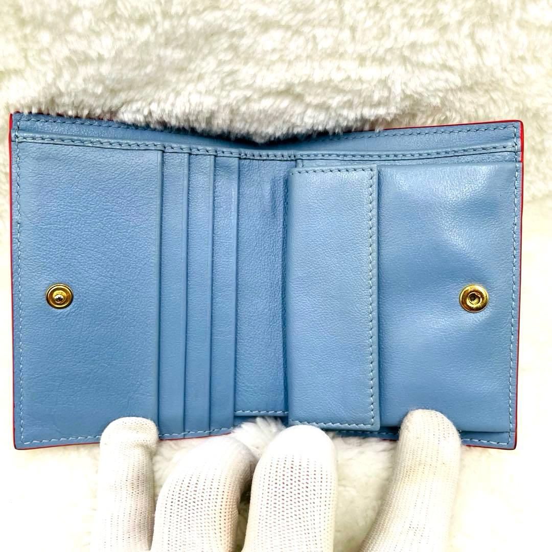美品 希少 MARNI バイフォールドウォレット 2つ折り財布 トラ 付属品有