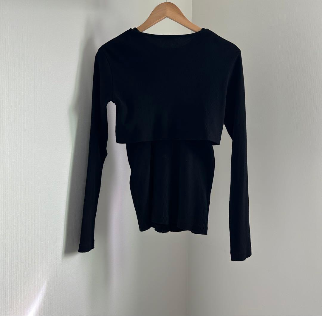 アンスクリア ROKU COTTON TERCOSET アンサンブルカーディガン