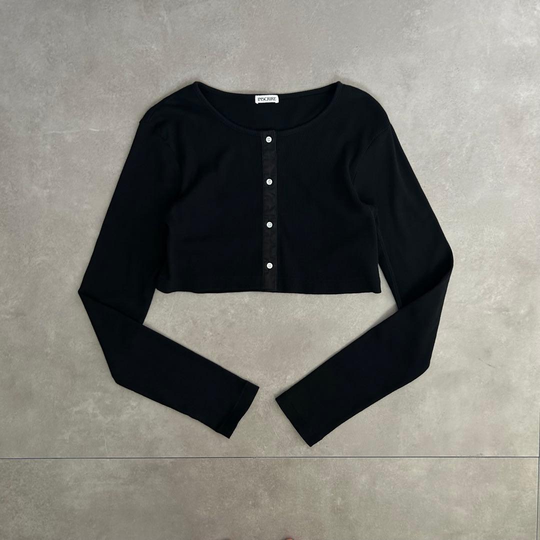 アンスクリア ROKU COTTON TERCOSET アンサンブルカーディガン