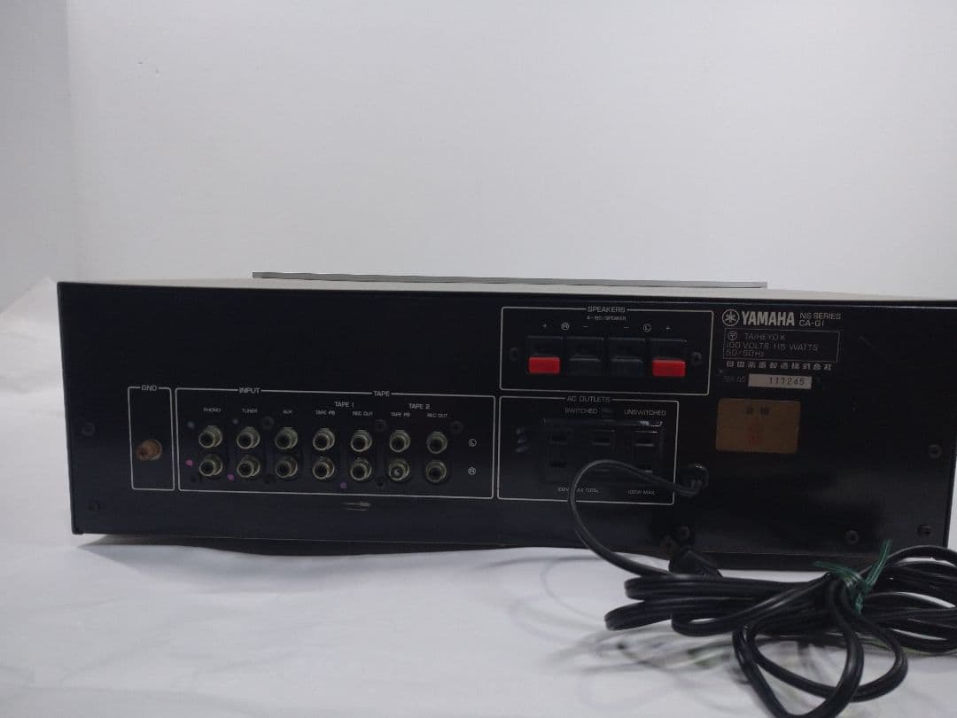 ヤマハ YAMAHA CA-G1 ステレオアンプ 通電のみ確認済み ジャンク