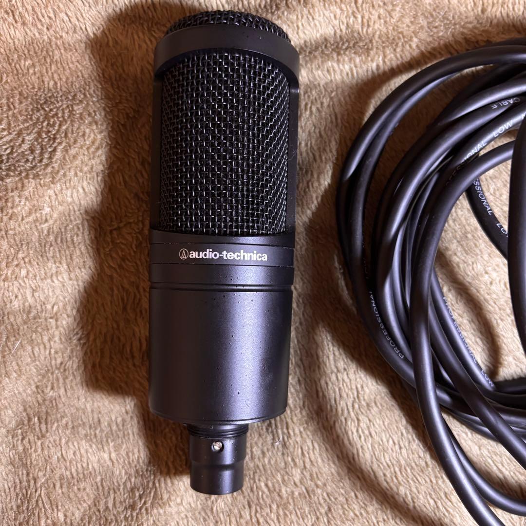 audio-technica at2020コンデンサーマイク ブラック
