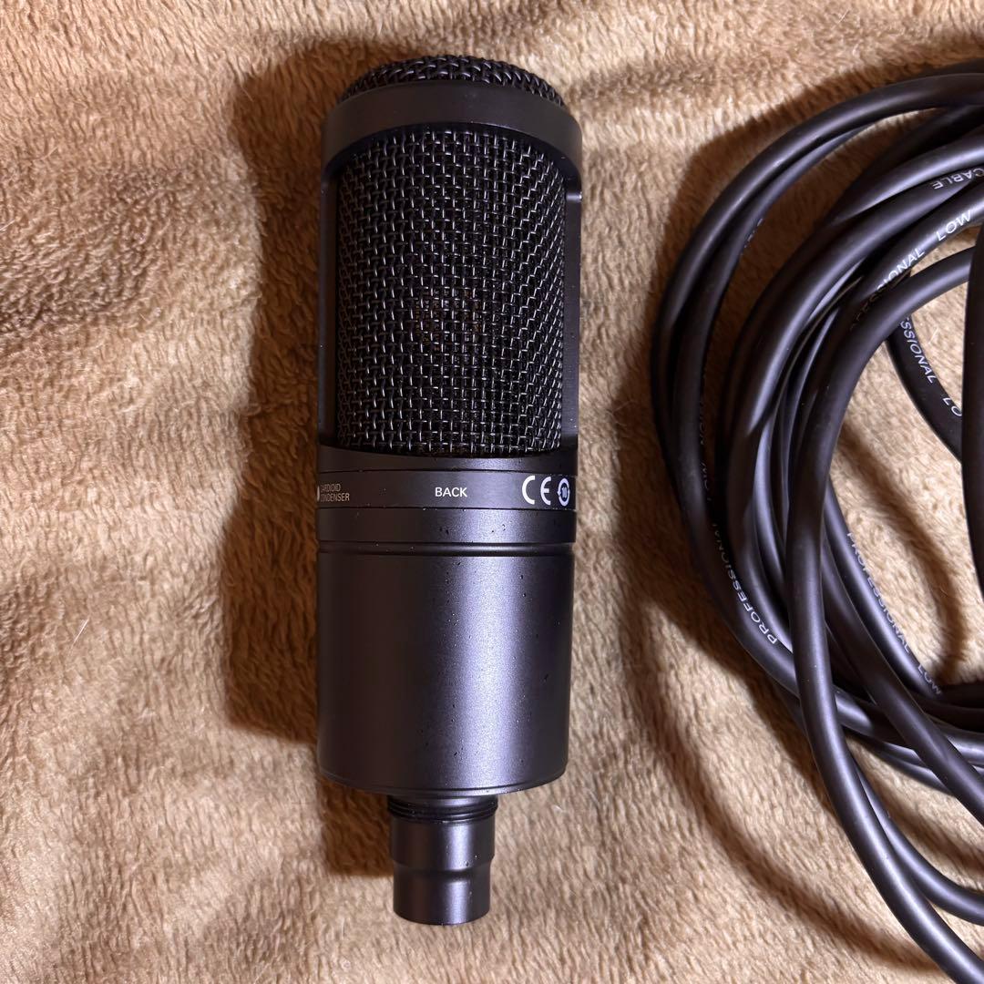 audio-technica at2020コンデンサーマイク ブラック