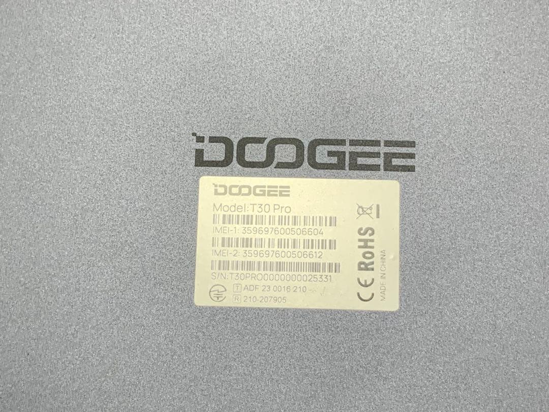 DOOGEE タブレット 本体　T30 Pro