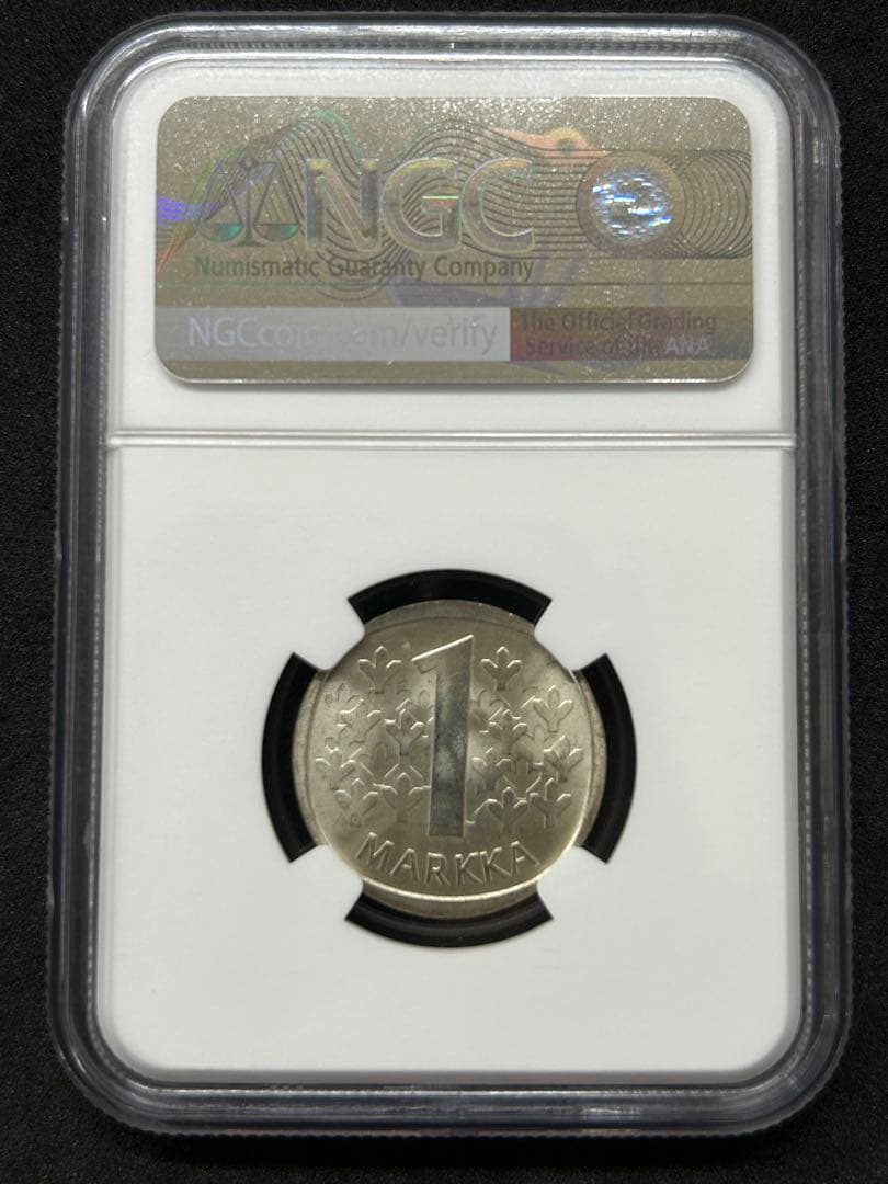 1964年 フィンランド マルッカ銀貨　NGC MS66 高鑑定