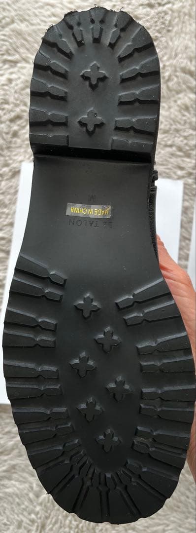 Le Talon 3.5cmトラックソールフィットショートブーツ　Mサイズ