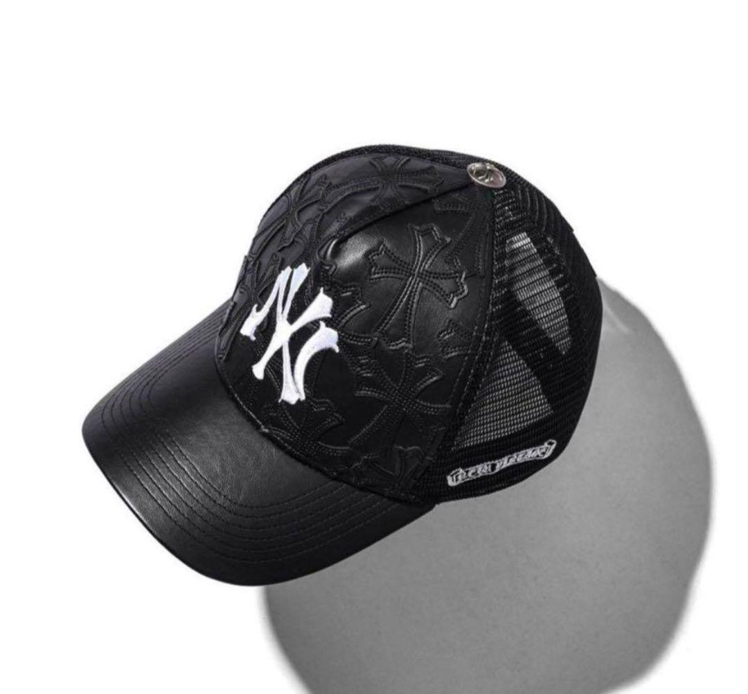 NV CROSS LEATHER MESH CAP 新品✨