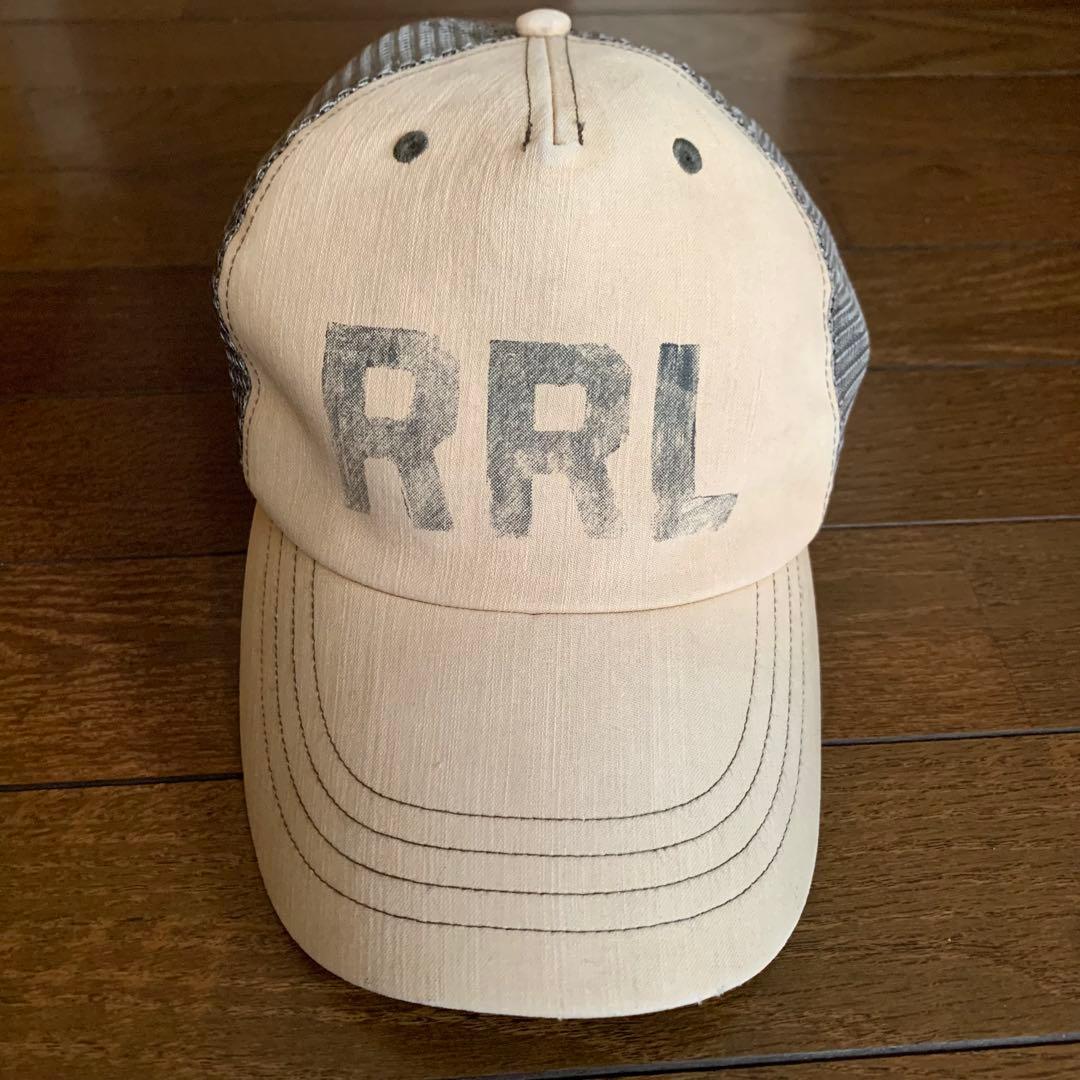 RRL ダブルアールエル ロゴ サティーン トラッカー キャップ