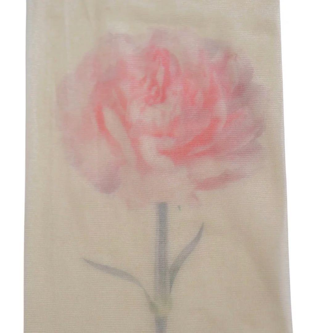 り*。様 SIMONE ROCHA カーネーションプリント シアーソックス